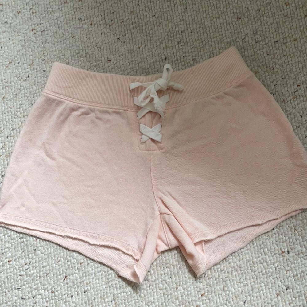 Baby Pink tie front lounge Short 🌸